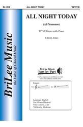 All Night Today TTB choral sheet music cover